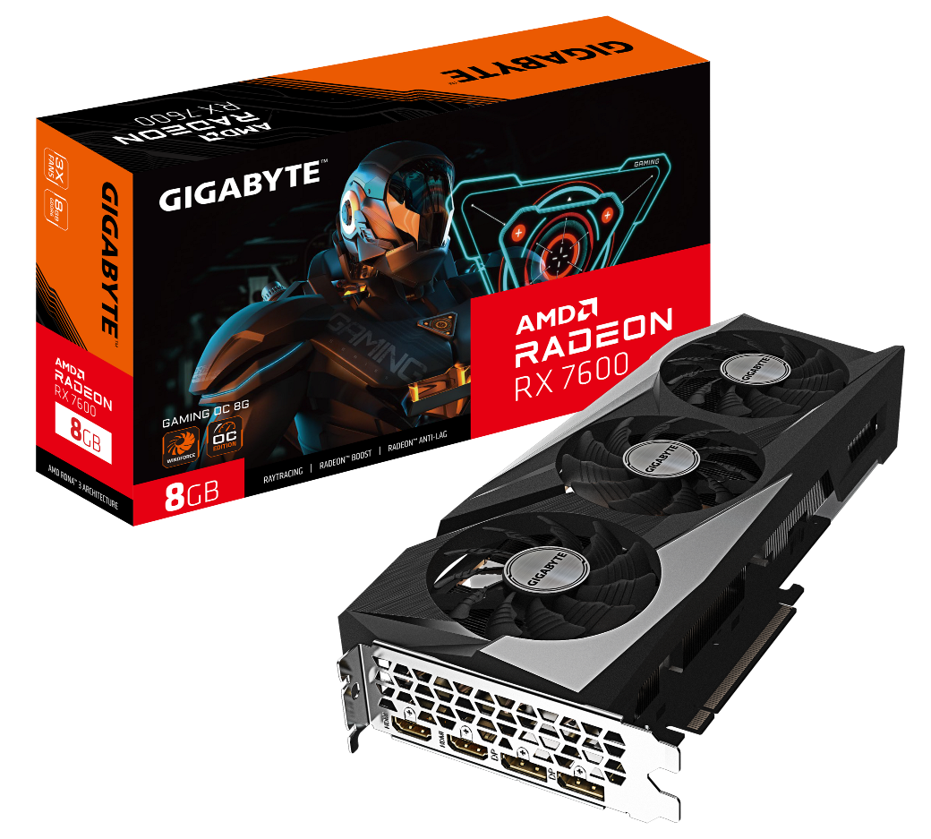 GIGABYTE представляет графическую плату AMD Radeon™ RX 7600 | Новости -  GIGABYTE